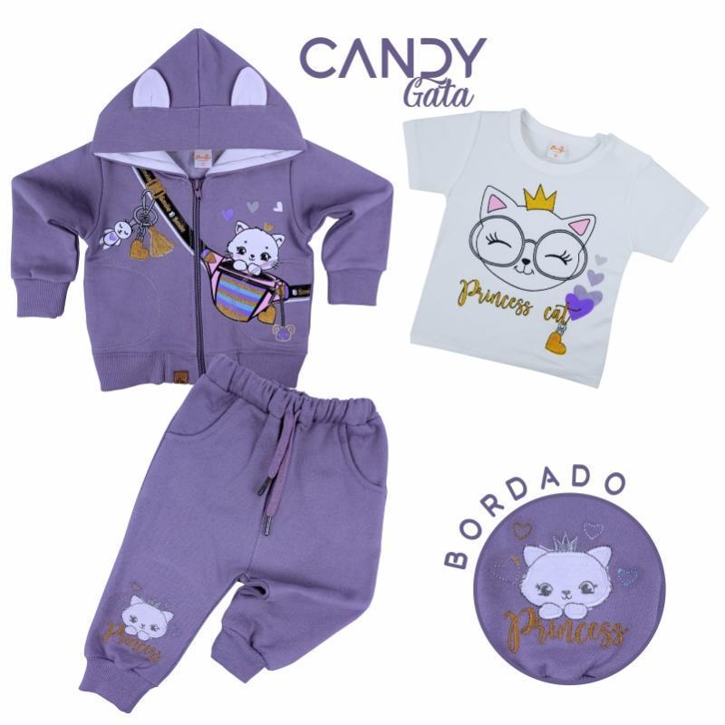 Conjunto de niña bebe CANDY GATA